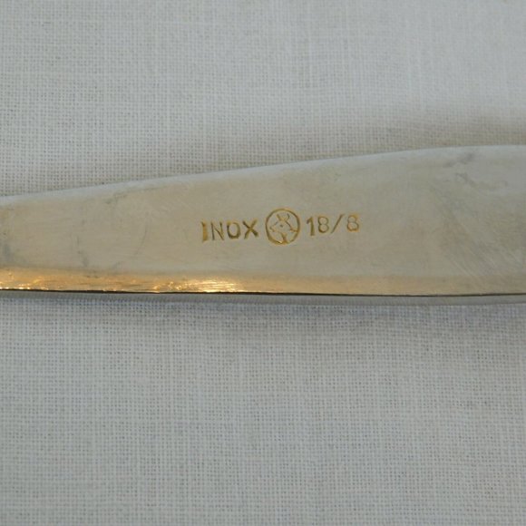 Dessert Cake Pie Server INOX 18/8 Stainless Steel Gold Colored Crosshatch Handle - Picture 5 of 5